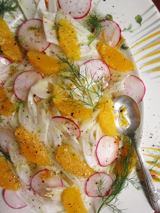 Fennel Orange Salad - detail