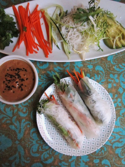 finished spring rolls