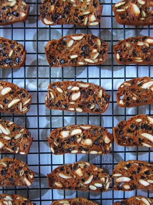 Baked crackers - detail