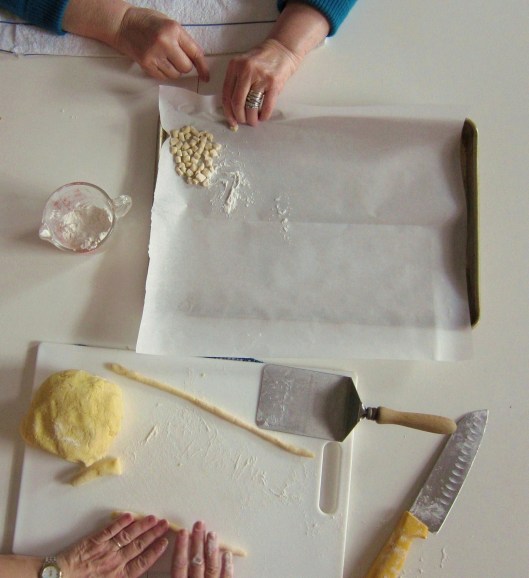 laying out the cazzarielli