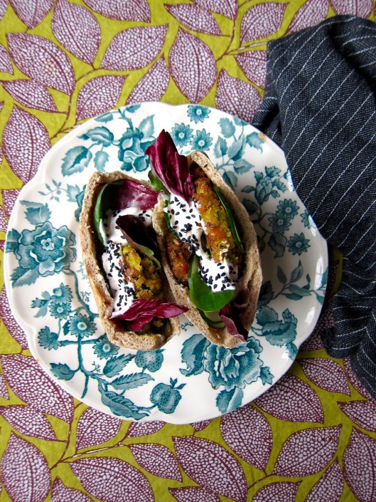 Curried Zucchini-Chickpea Patty Sandwiches