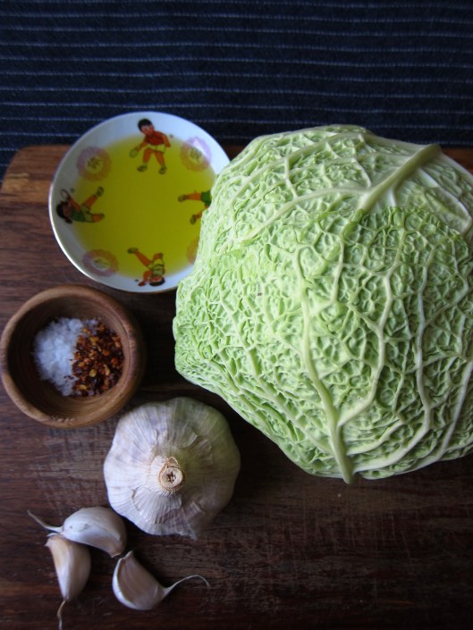 Garlic-Braised Cabbage
