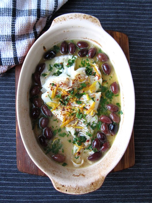Cod with Lemon and Olives