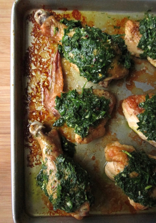 Chicken Smothered in Herbs // © julia chews the fat